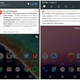 Android M a la izquierda, Android N a la derecha.